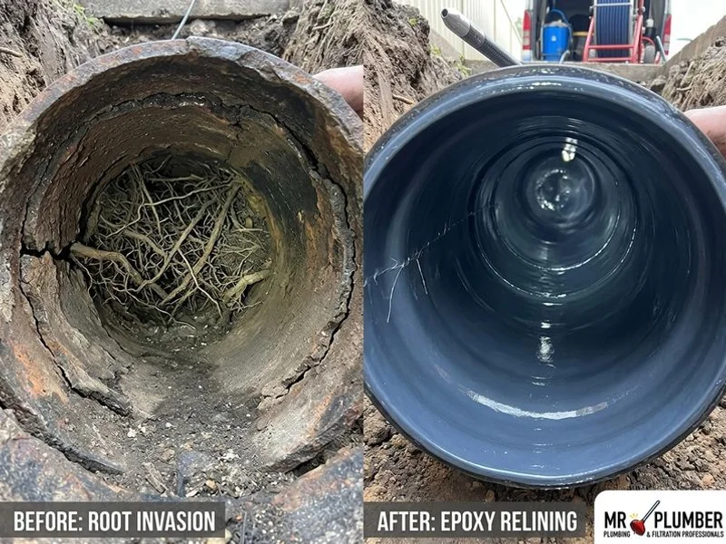 Pipe Relining work example 2