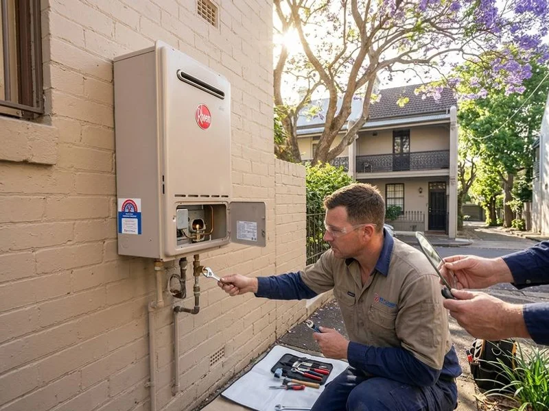 Hot Water Repairs work example 1